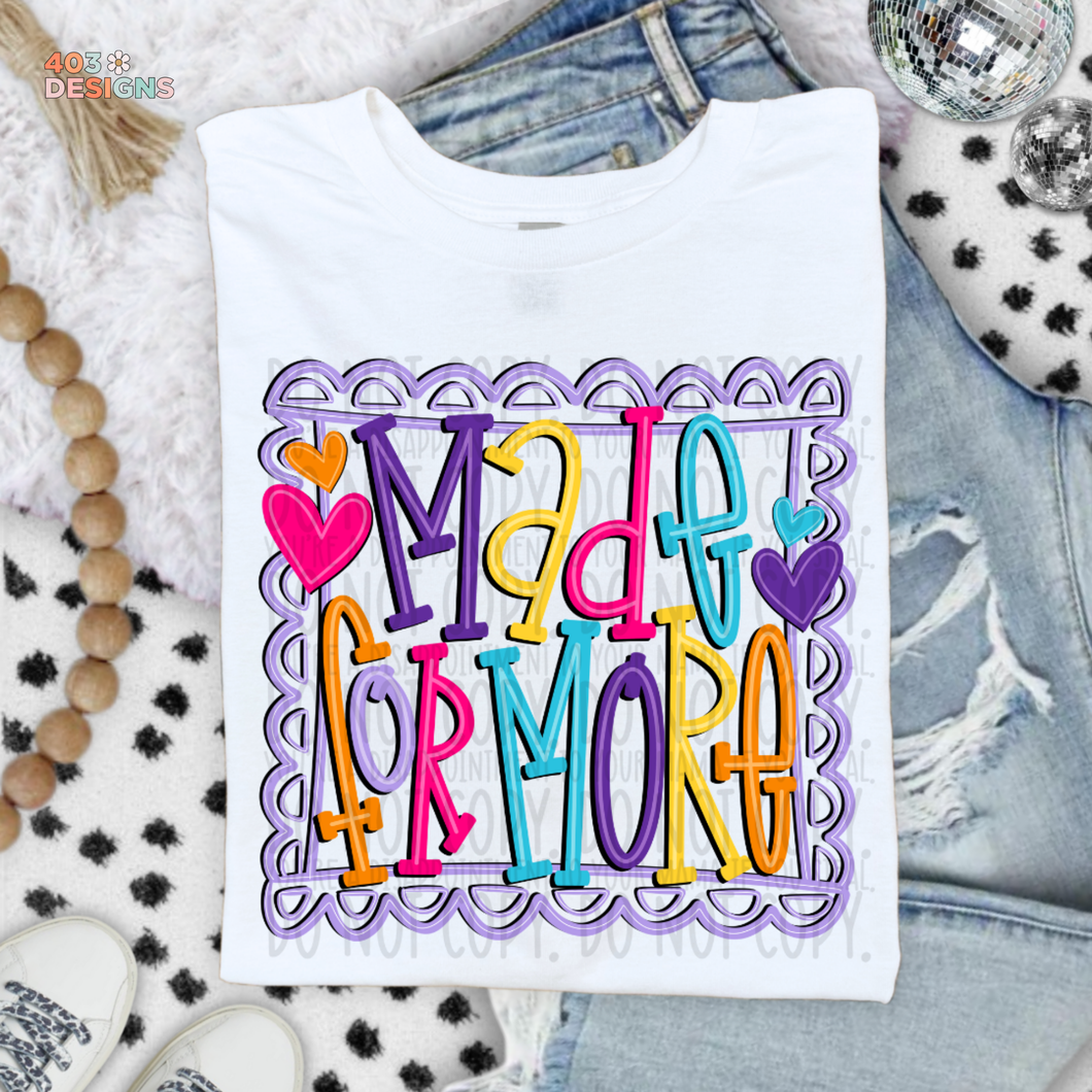 Made For More Doodle Bright DTF Transfer