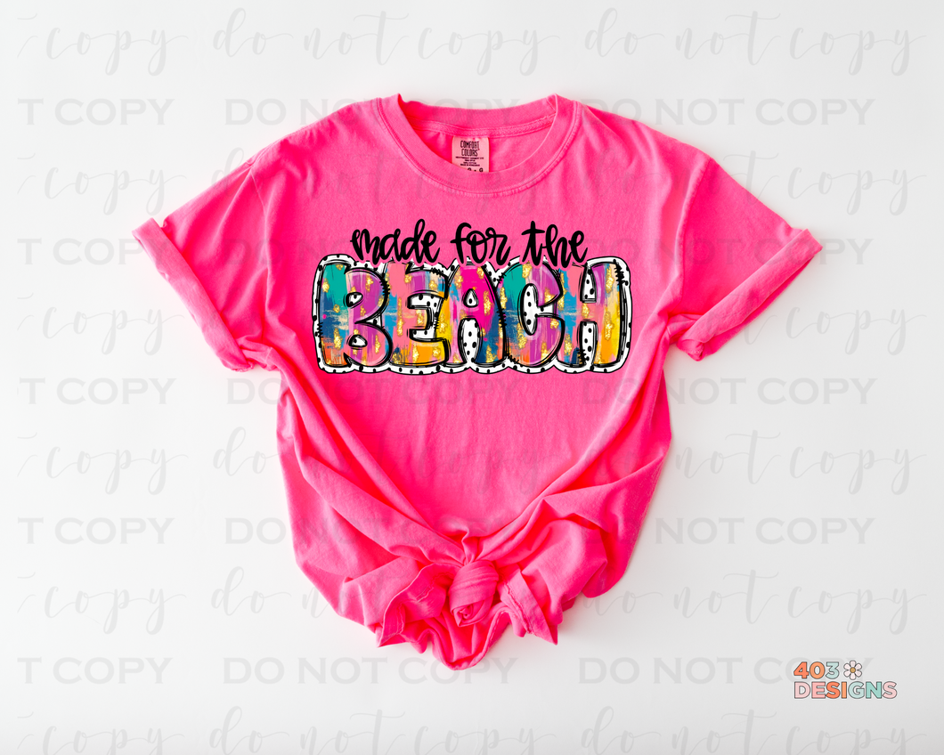Made For The Beach Dots DTF Transfer