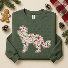 Load image into Gallery viewer, Plaid Floral Dog DTF Transfer
