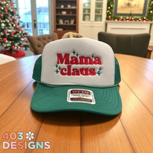 Load image into Gallery viewer, Mama Claus Embroidered Foam Trucker Hat
