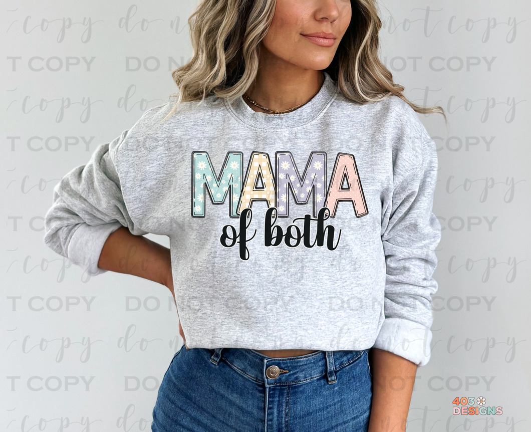 Mama Of Both Spring DTF Transfer