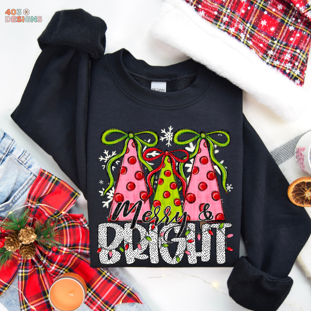 Merry & Bright DTF Transfer