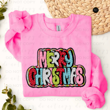 Load image into Gallery viewer, Merry Christmas DTF Transfer
