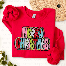 Load image into Gallery viewer, Merry Christmas DTF Transfer

