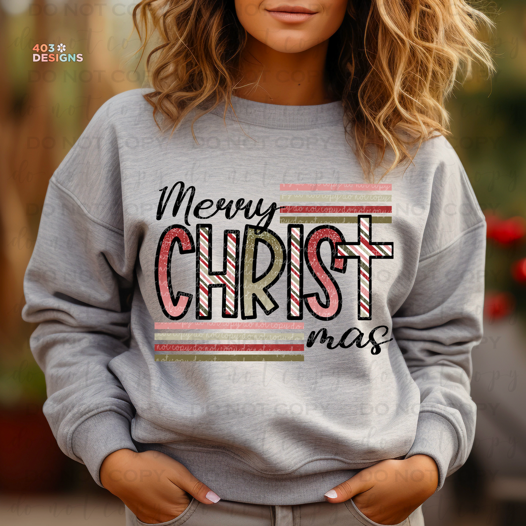 Merry Christ Mas DTF Transfer