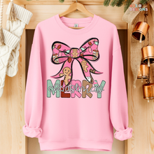 Load image into Gallery viewer, Merry Christmas Bow DTF Transfer
