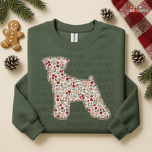 Load image into Gallery viewer, Plaid Floral Dog DTF Transfer
