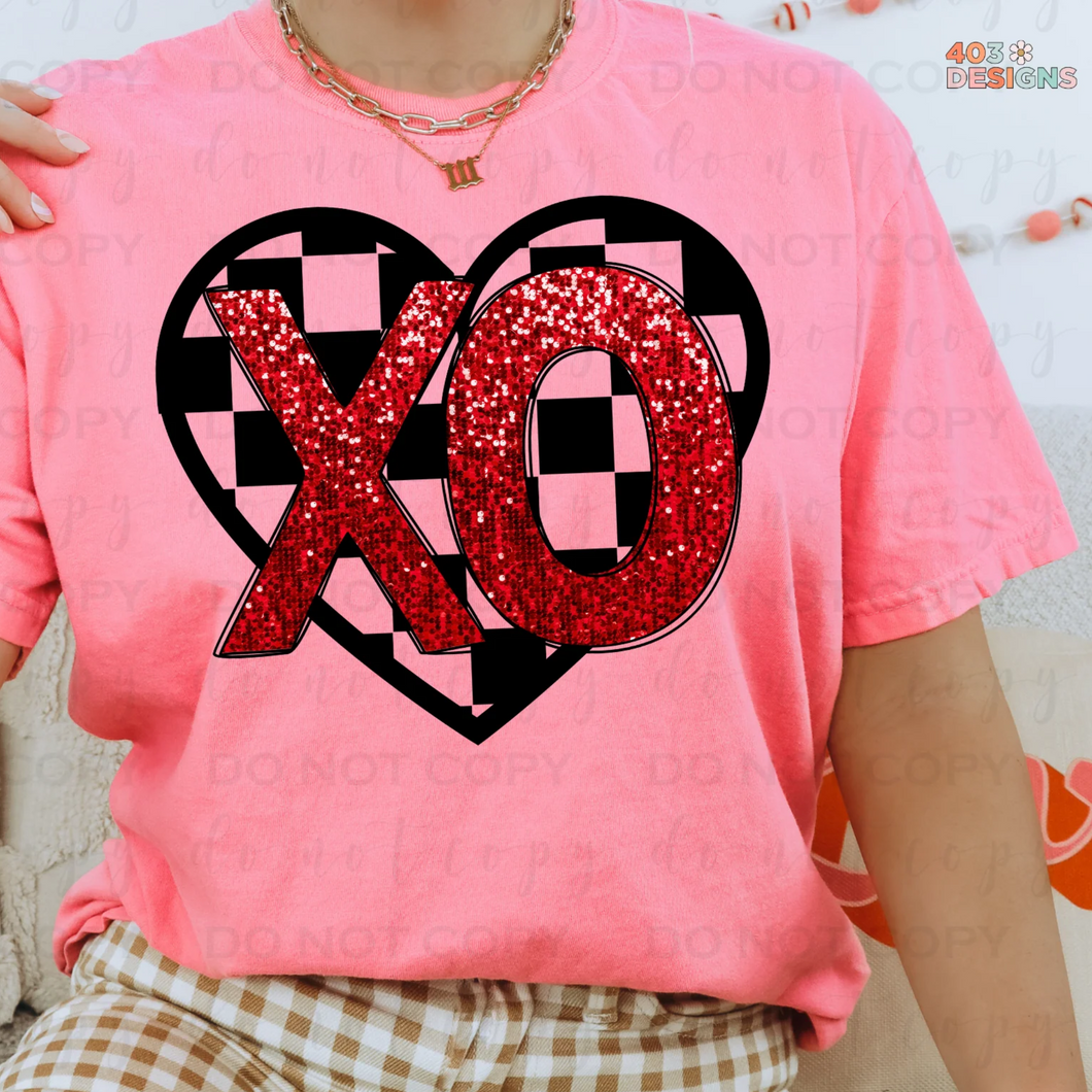 XO Checkerboard DTF Transfer