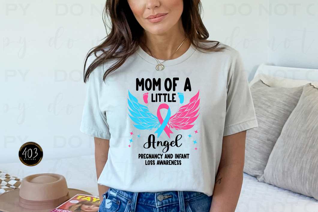 Mom Of A Little Angel DTF Transfer