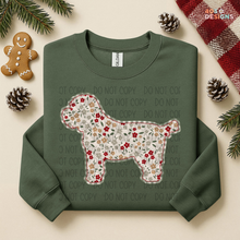 Load image into Gallery viewer, Plaid Floral Dog DTF Transfer
