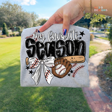 Load image into Gallery viewer, My Favorite Season Baseball DTF Transfer

