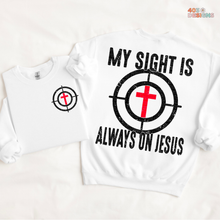 Load image into Gallery viewer, My Sight Is On Jesus DTF Transfer Set
