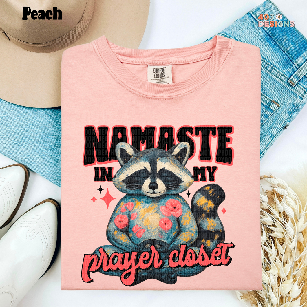 Namaste Prayer Closet DTF Transfer