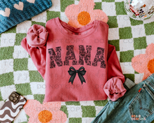 Load image into Gallery viewer, Black Lace Bow Title/Name DTF Transfer
