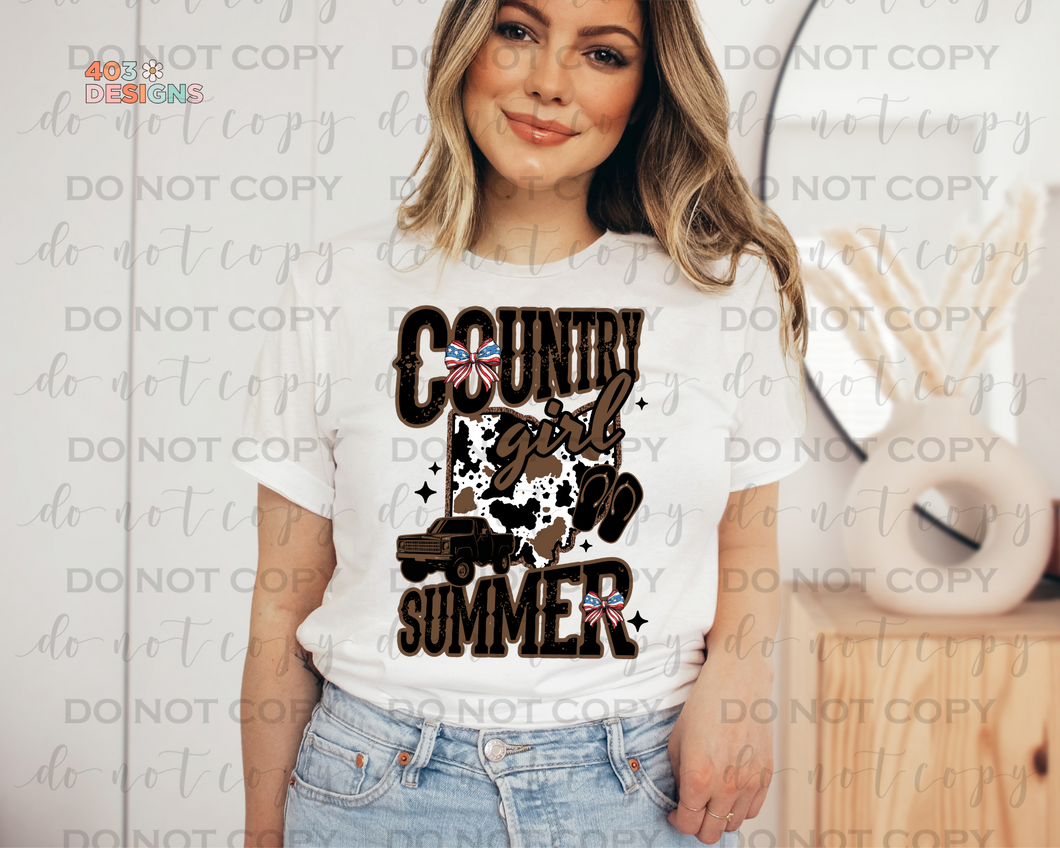 Ohio Country Girl Summer DTF Transfer