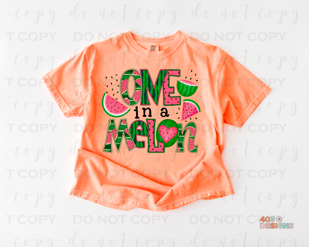 One In A Melon Title/Name DTF Transfer