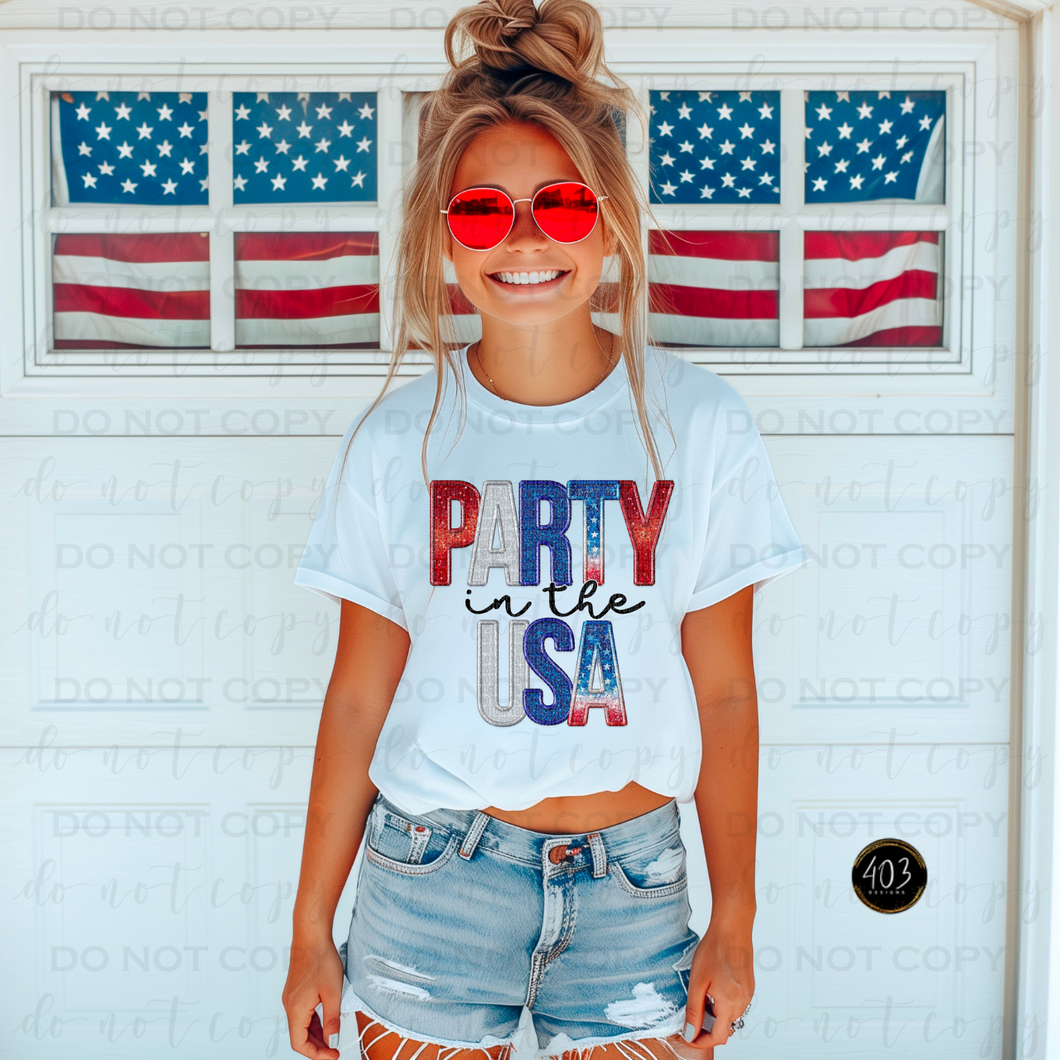 Party In The USA DTF Transfer