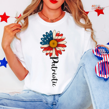 Load image into Gallery viewer, Patriotic Sunflower DTF Transfer
