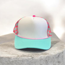 Load image into Gallery viewer, Pink Checkered Blank Foam Hat

