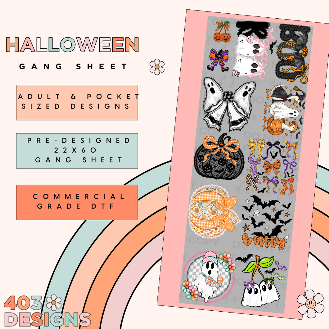 Halloween 2025 Pre-Made Gang Sheet