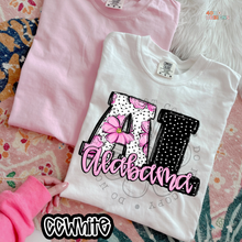 Load image into Gallery viewer, Pink Floral Dots State DTF Transfer
