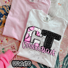 Load image into Gallery viewer, Pink Floral Dots State DTF Transfer
