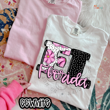 Load image into Gallery viewer, Pink Floral Dots State DTF Transfer
