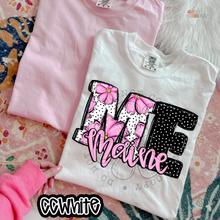Load image into Gallery viewer, Pink Floral Dots State DTF Transfer
