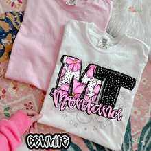 Load image into Gallery viewer, Pink Floral Dots State DTF Transfer
