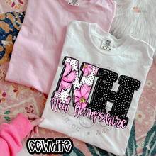 Load image into Gallery viewer, Pink Floral Dots State DTF Transfer
