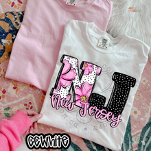 Load image into Gallery viewer, Pink Floral Dots State DTF Transfer
