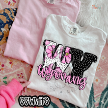 Load image into Gallery viewer, Pink Floral Dots State DTF Transfer
