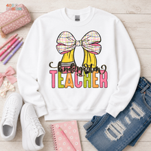 Load image into Gallery viewer, Plaid Bow Grades Teacher DTF Transfer
