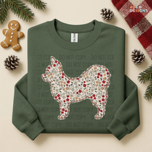 Load image into Gallery viewer, Plaid Floral Dog DTF Transfer
