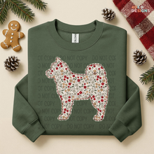 Load image into Gallery viewer, Plaid Floral Dog DTF Transfer
