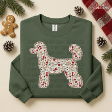 Load image into Gallery viewer, Plaid Floral Dog DTF Transfer

