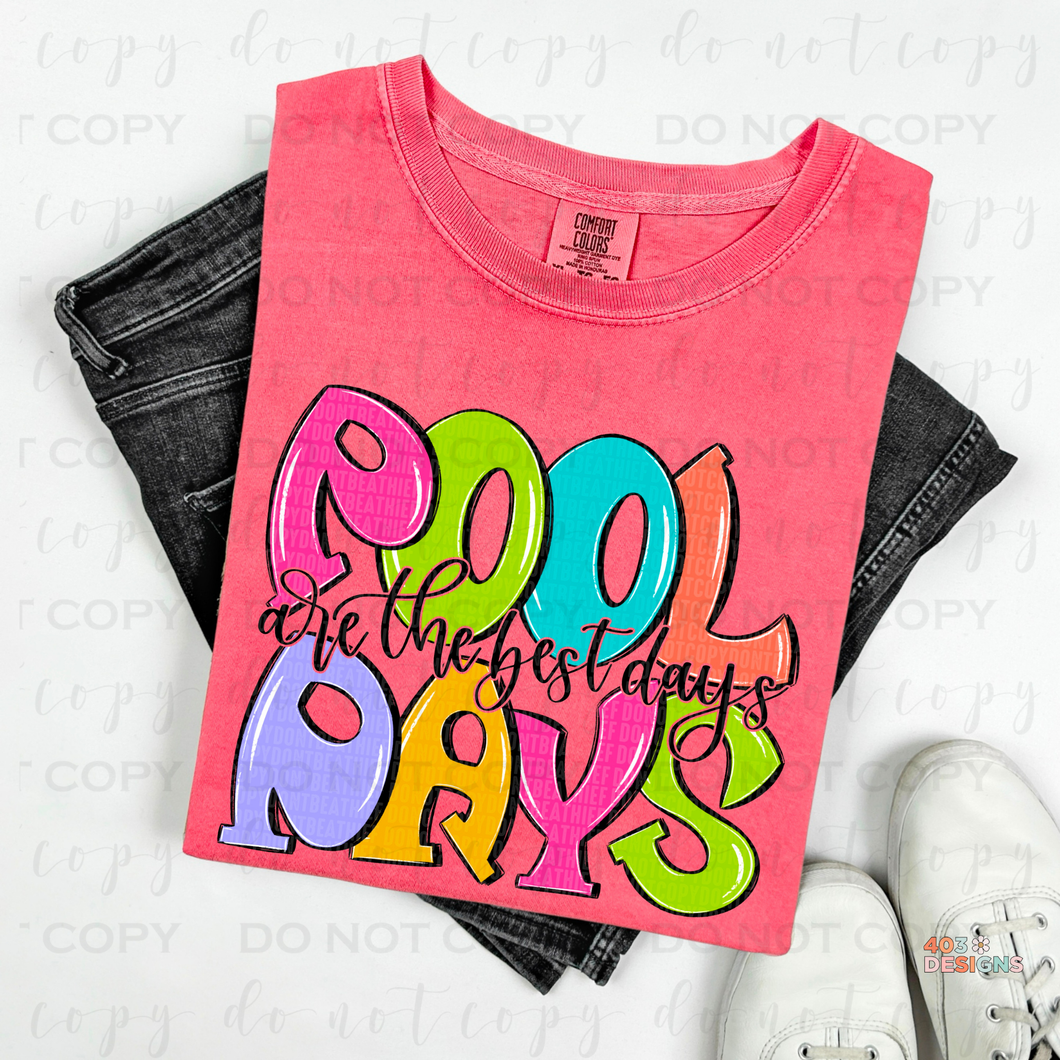 Pool Days DTF Transfer