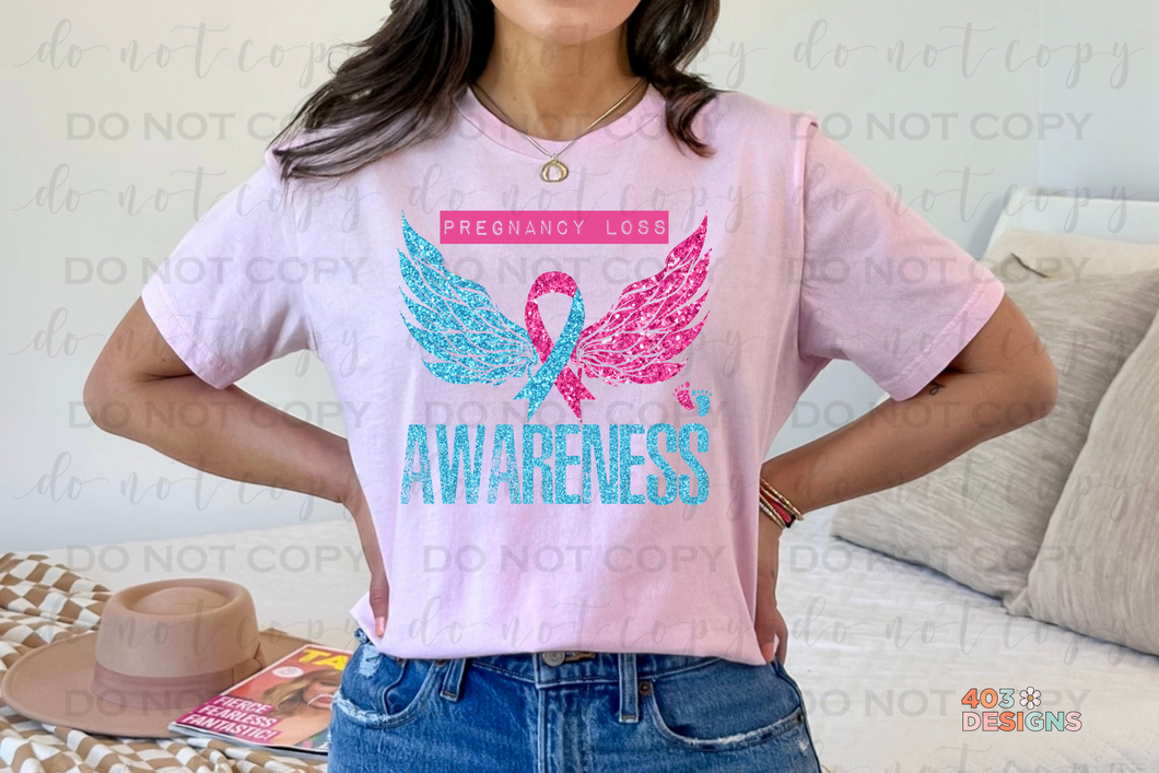 Pregnancy Loss Awareness DTF Transfer