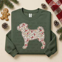Load image into Gallery viewer, Plaid Floral Dog DTF Transfer

