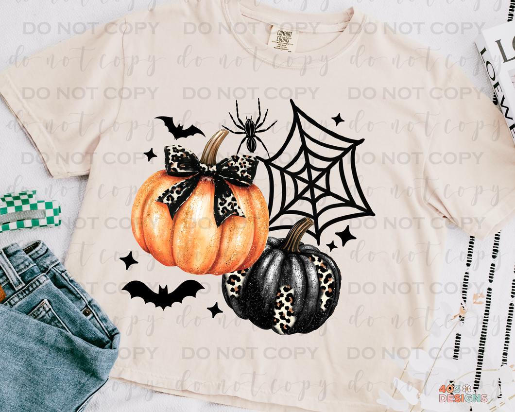 Pumpkins & Webs DTF Transfer