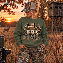 Load image into Gallery viewer, Raised On Jesus And Deer Season DTF Transfer
