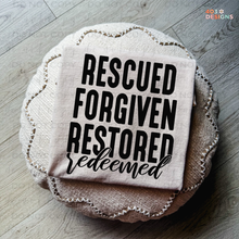 Load image into Gallery viewer, Rescued Forgiven Restored Redeemed DTF Transfer
