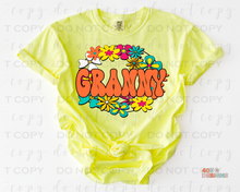 Load image into Gallery viewer, Retro Floral Name/Title Personalized DTF Transfer
