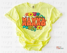 Load image into Gallery viewer, Retro Floral Name/Title Personalized DTF Transfer
