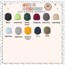 Load image into Gallery viewer, Ribbed embroidered beanies
