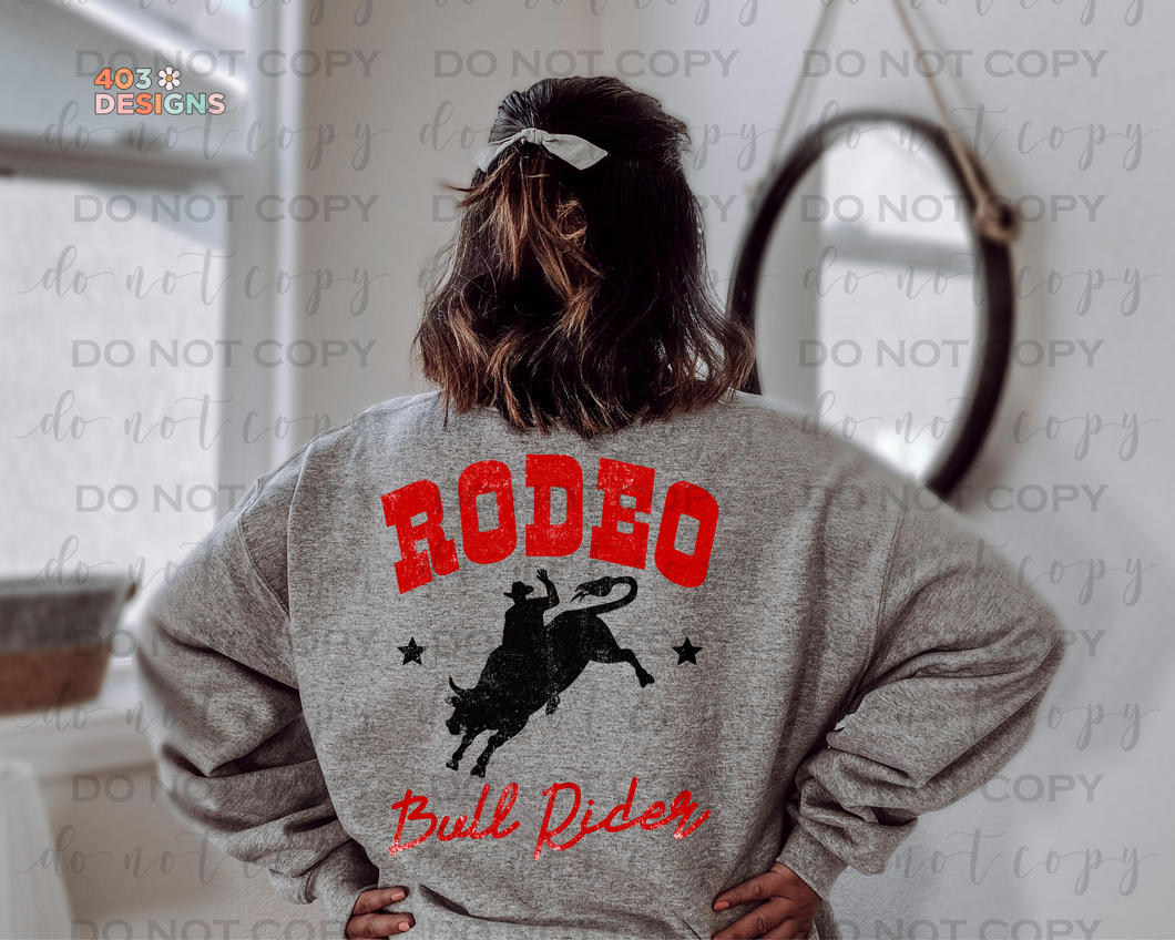 Rodeo Bull Rider DTF Transfer