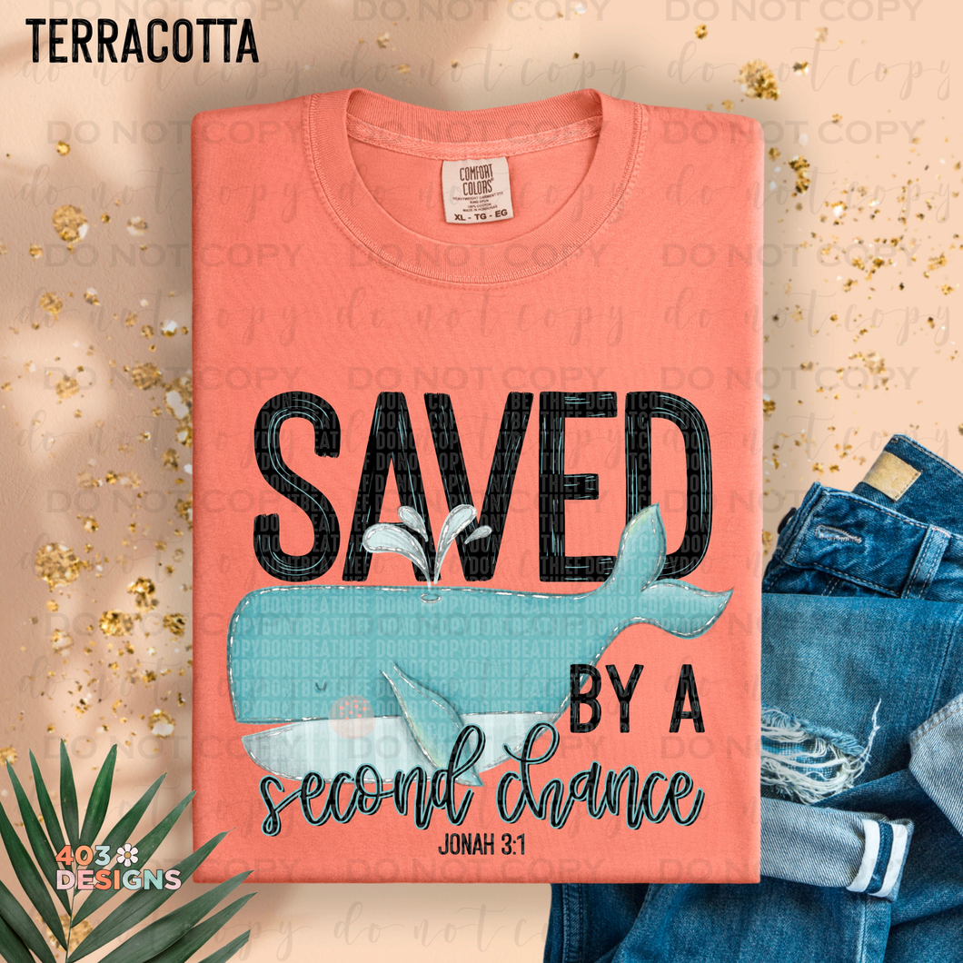 Saved By A Second Chance DTF Transfer