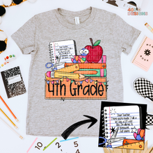 Load image into Gallery viewer, School Grade Nameplate DTF Transfer
