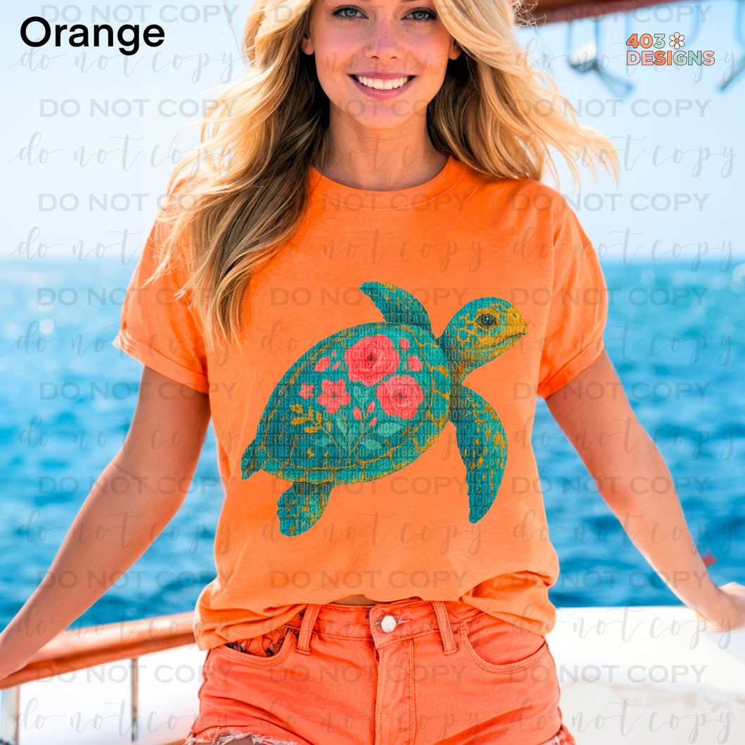 Sea Turtle DTF Transfer