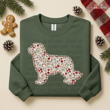 Load image into Gallery viewer, Plaid Floral Dog DTF Transfer
